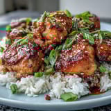Honey Garlic Chicken Rice