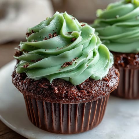 St Patricks Green Velvet Cupcakes