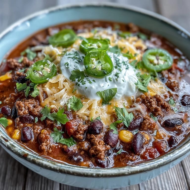 Hearty Taco Soup simmering in a pot with a wooden spoon, ready for game day.