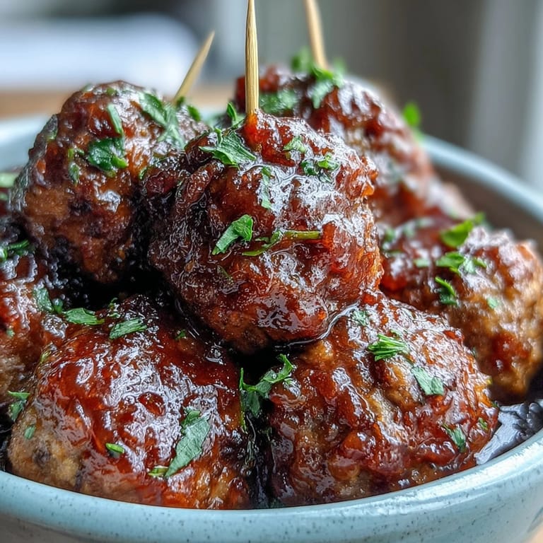 Glazed Easy Sweet and Sour Crock Pot Meatballs over fluffy white rice for a hearty family dinner.