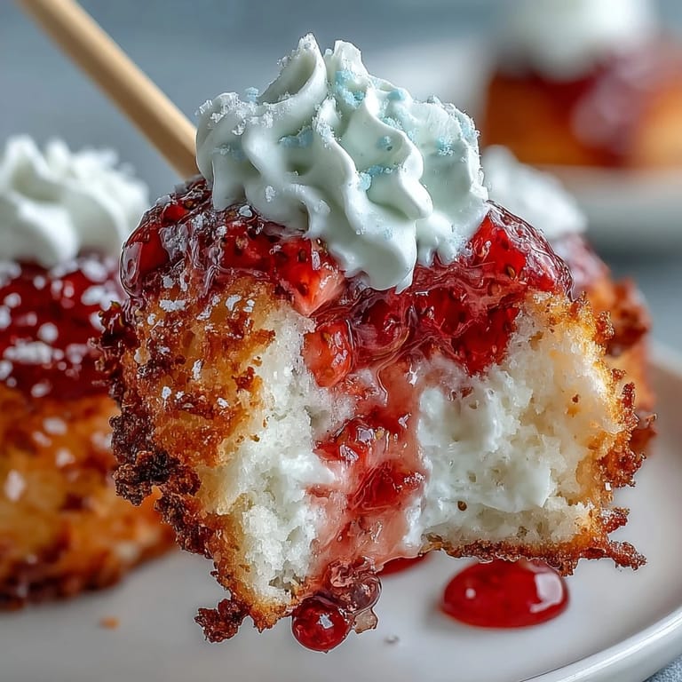 Adorable mini strawberry shortcake bites, perfect for festive summer gatherings.