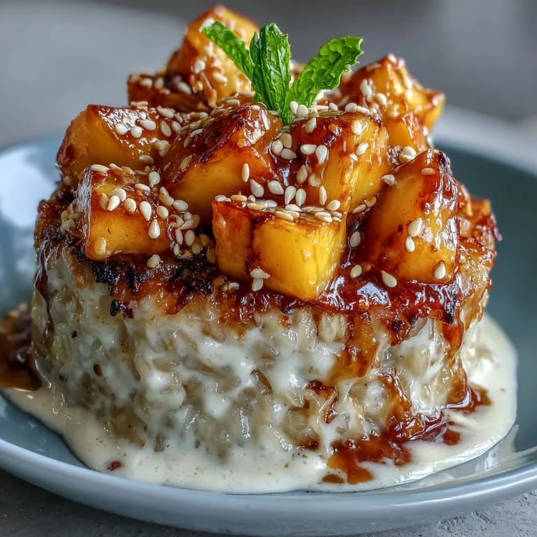 Individual Coconut Mango Sticky Rice Cups featuring creamy coconut-infused rice and fresh fruit.