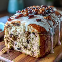 Soft hot cross buns with citrus glaze, spiced and dotted with dried fruit for Easter brunch.  