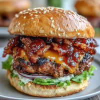 Juicy Father's Day grilled bacon burger sliders with melted cheddar, bursting with flavor.